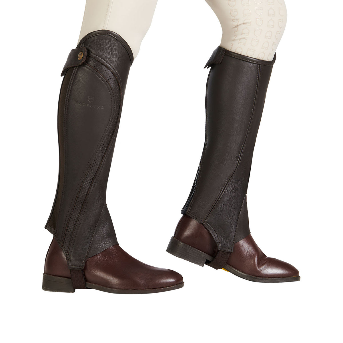 Unisex gaiters perforated leather maximum comfort