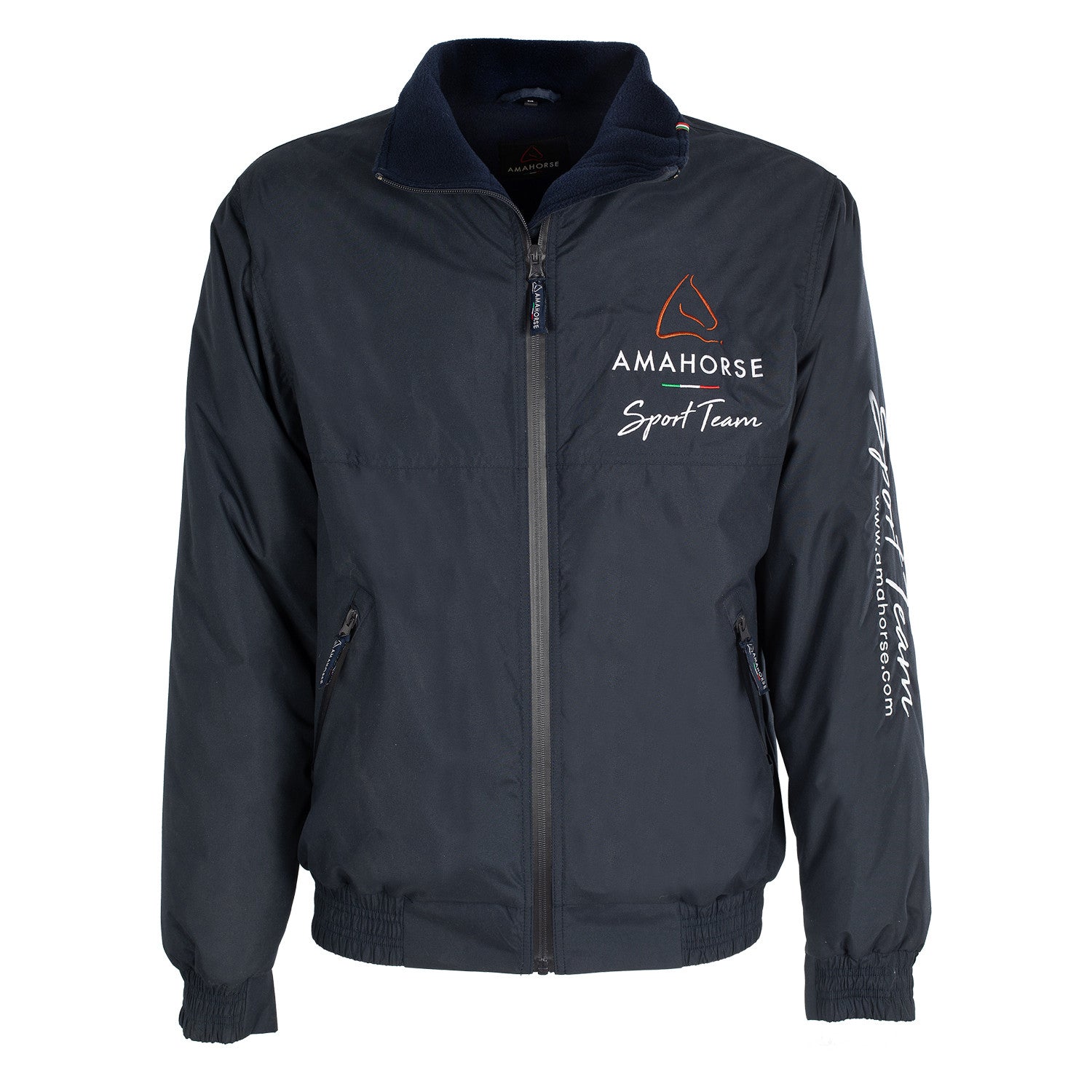 WINTER JACKET AMAHORSE SPORT TEAMWITH FLEECE LINING.