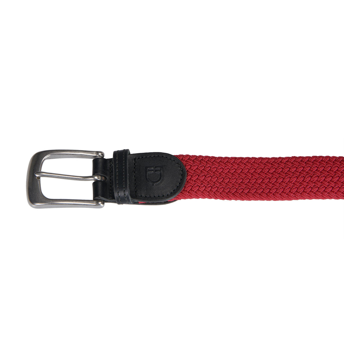 Elasticized belt crossed pattern