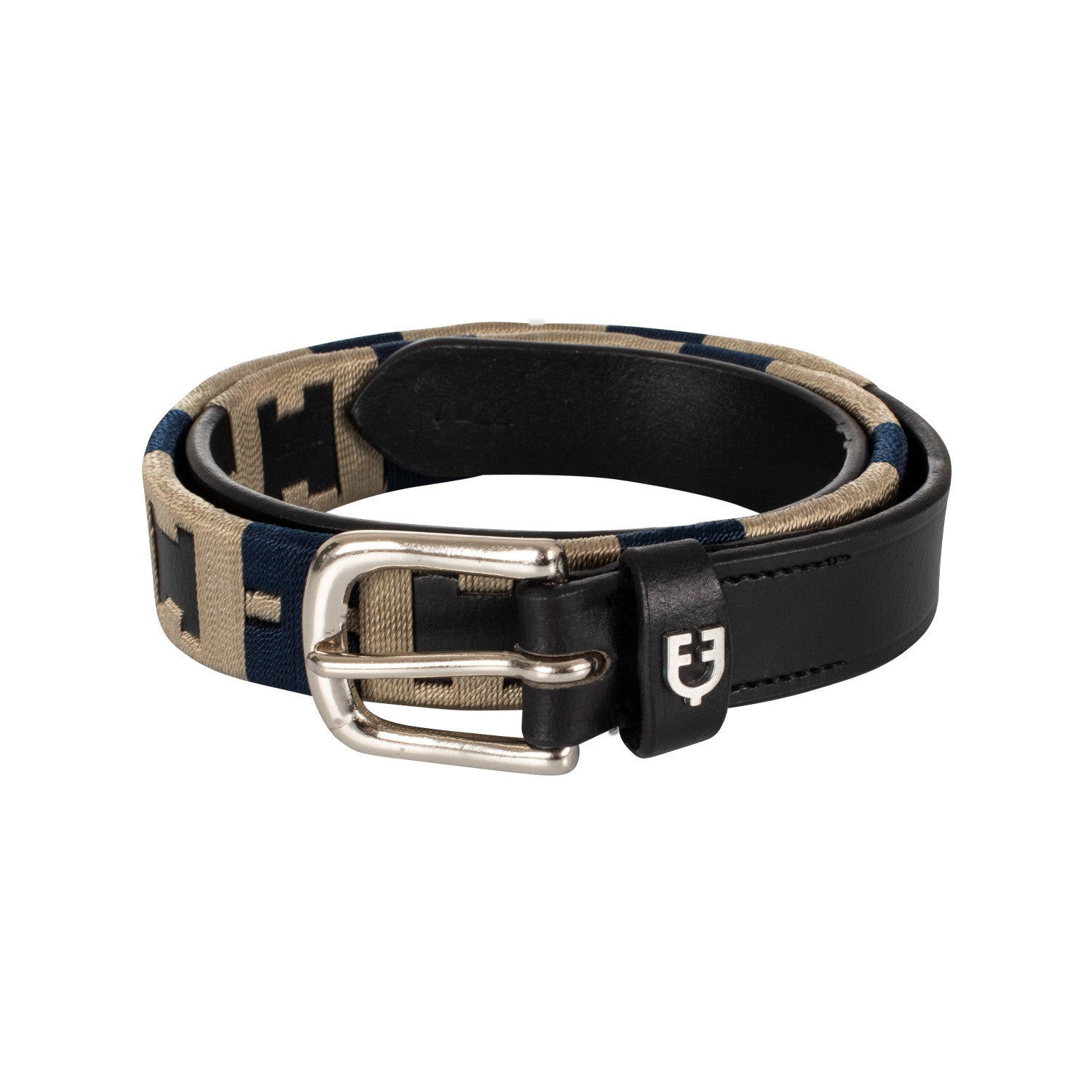 English belt with contrasting embroidery.