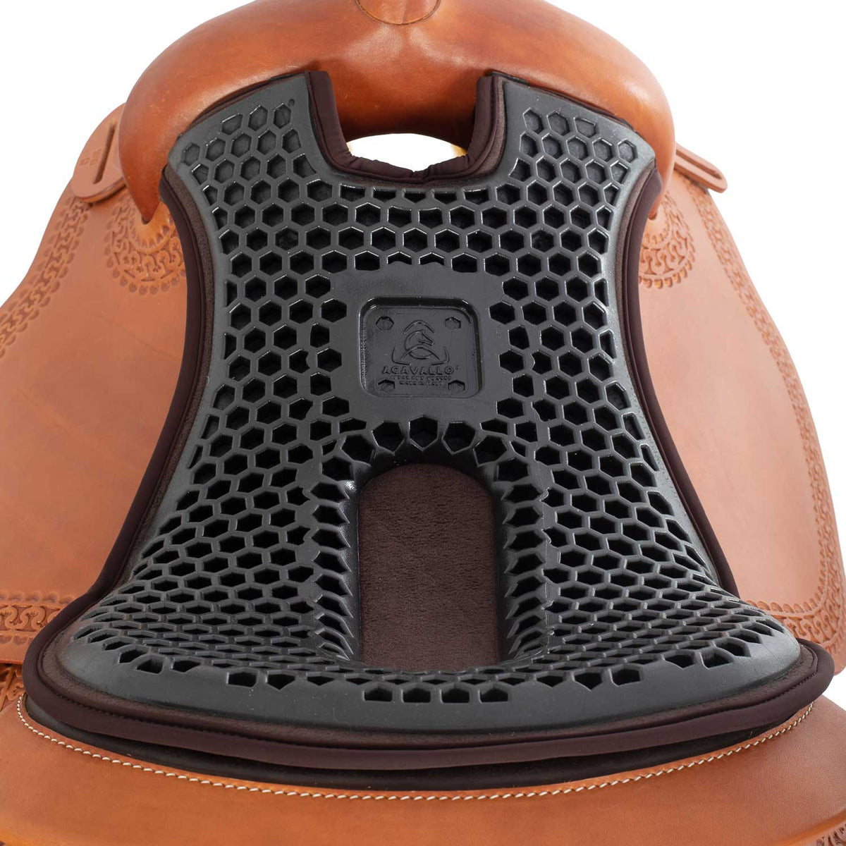 Acavallo Ortho-Coccyx Seat Saver Western Hexagonal Gel-Out Dri-Lex 20mm