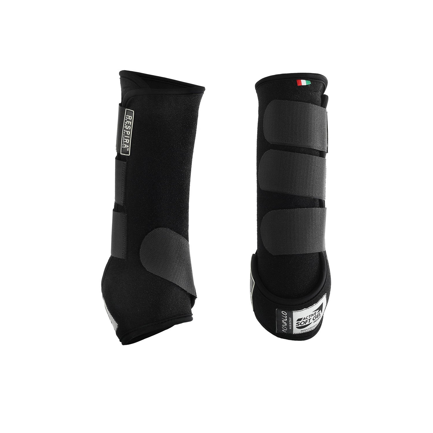 ACAVALLO RESPIRA NEWPRENE BACK BOOTS GEL LINED.
