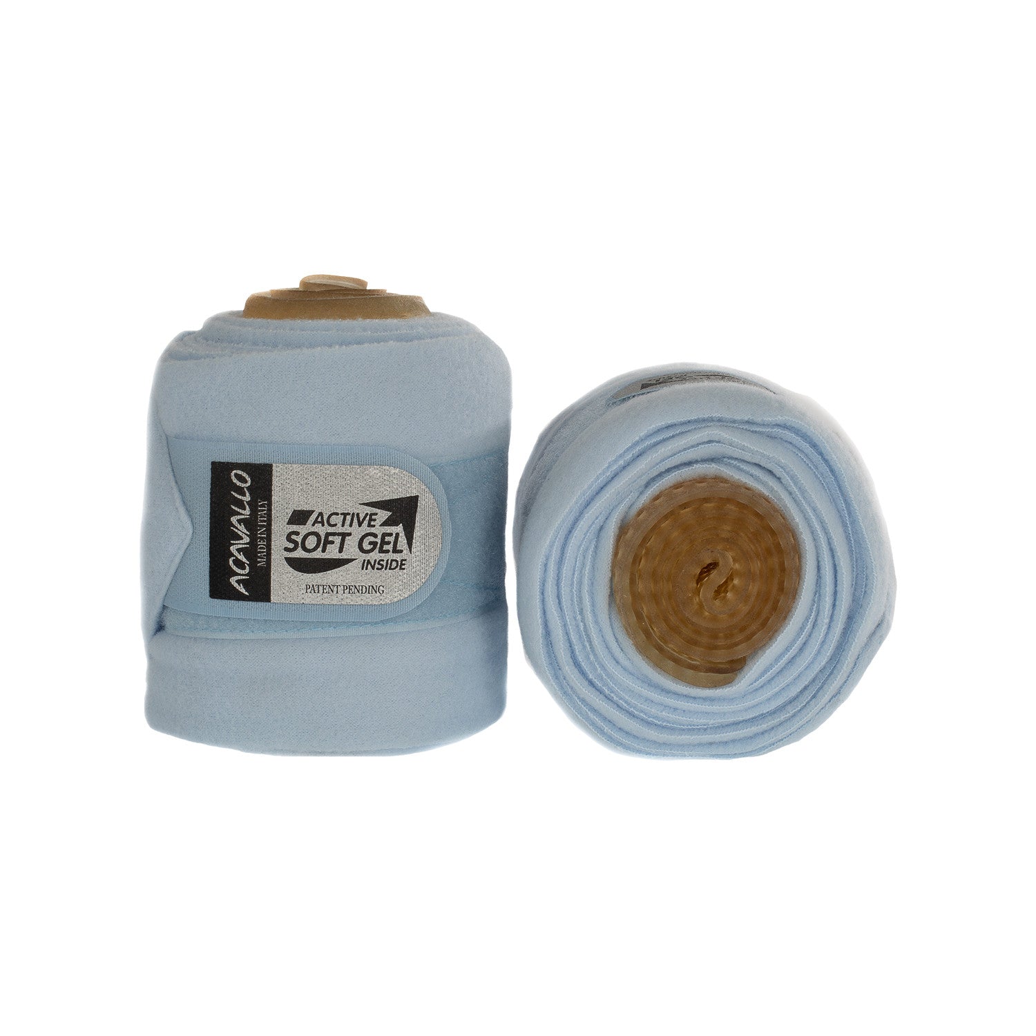 Gel and fleece bandages.
