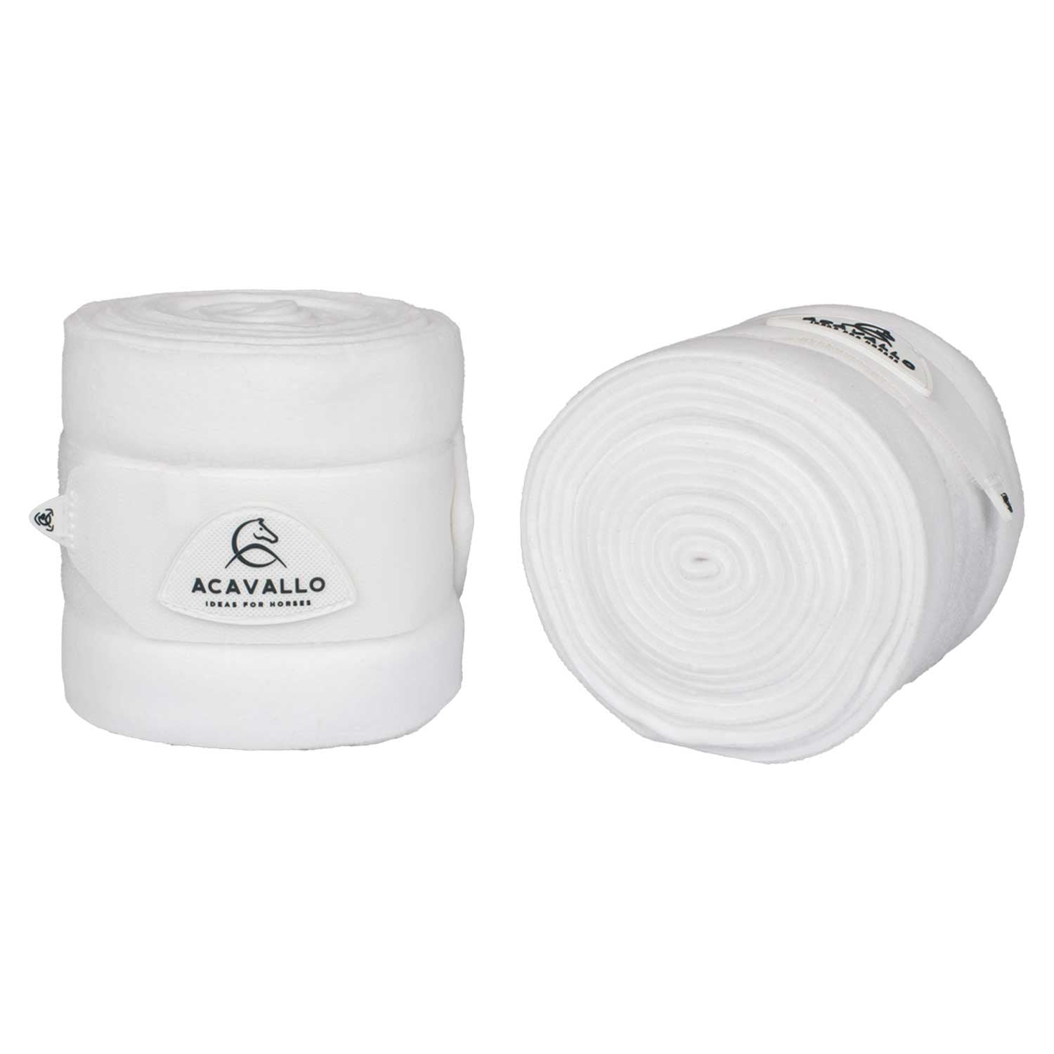 Fleece exercise bandages hook-and-loop closure fastening.