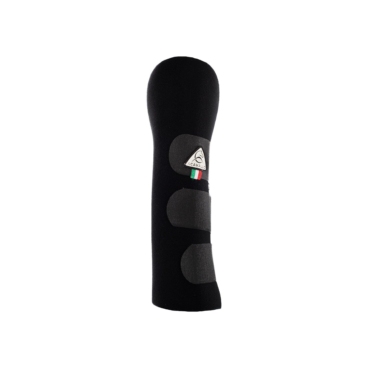 Gel tail guard with hook-and-loop closure.