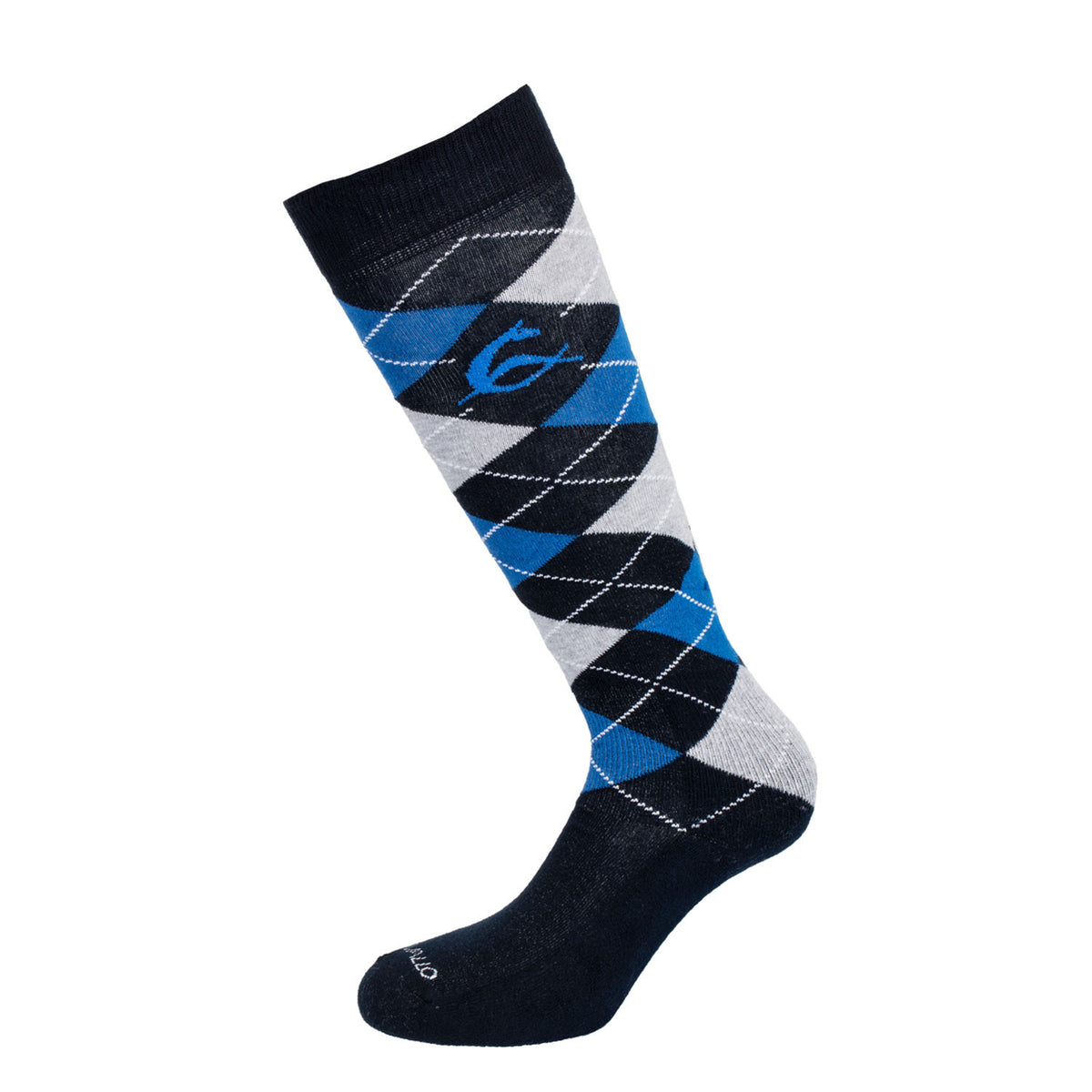 Acavallo Diamond Pattern Cotton Socks