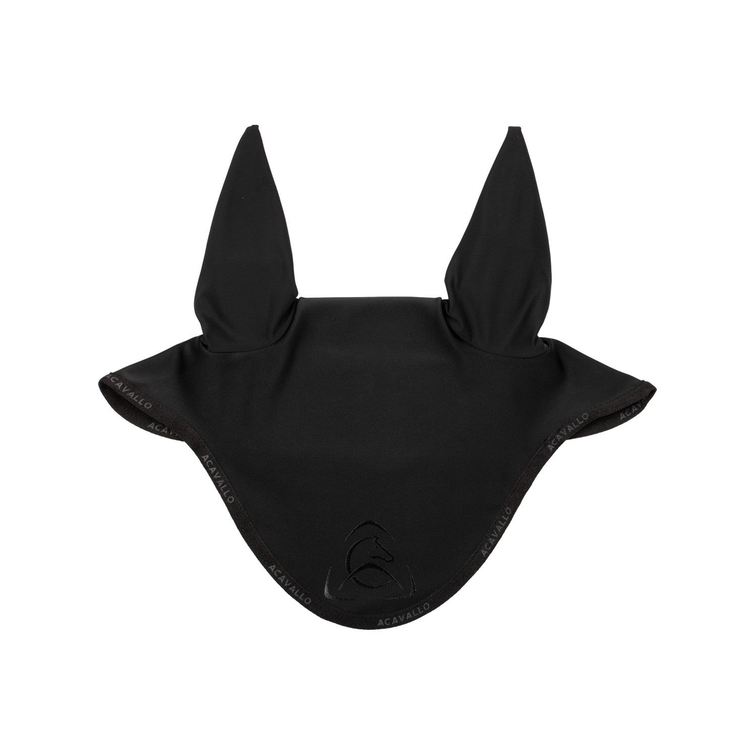 Elastane fly veil silicone logo.