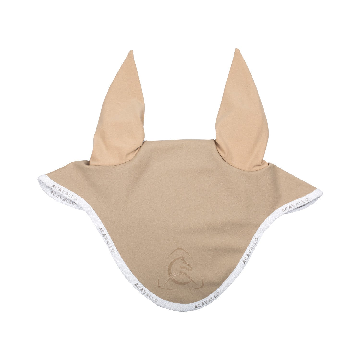 Elastane fly veil silicone logo.