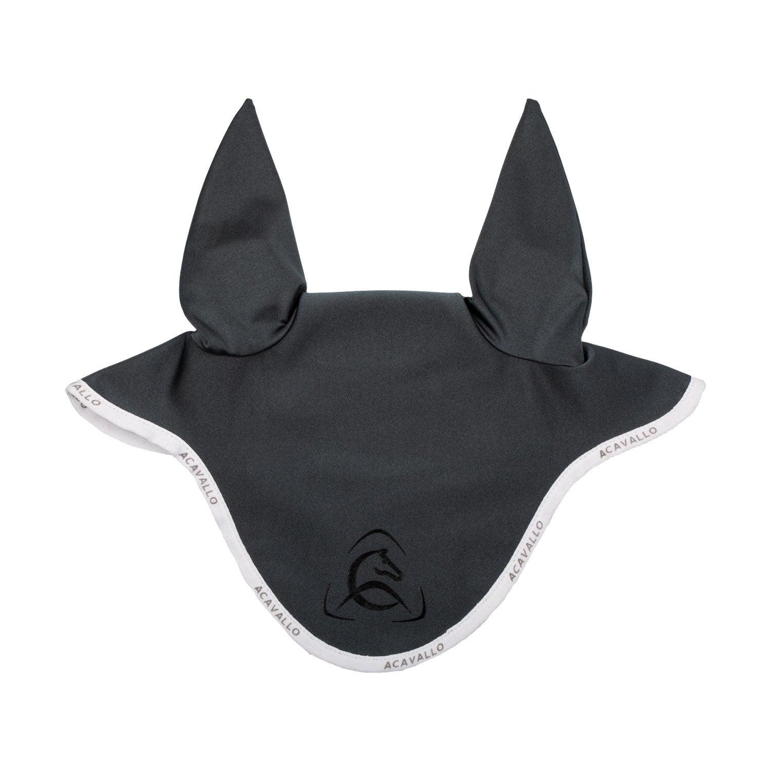 Elastane fly veil silicone logo.