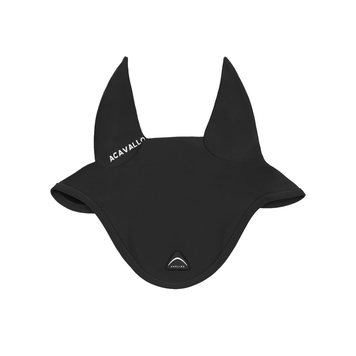Sublime technical fabric fly veil with silicone logo patch.
