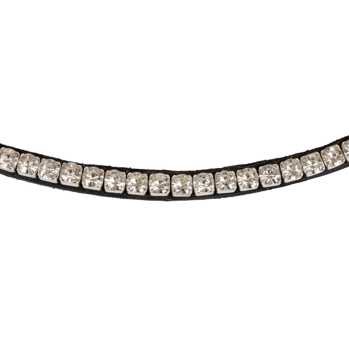 Acavallo Browband Calfskin & Round Crystals