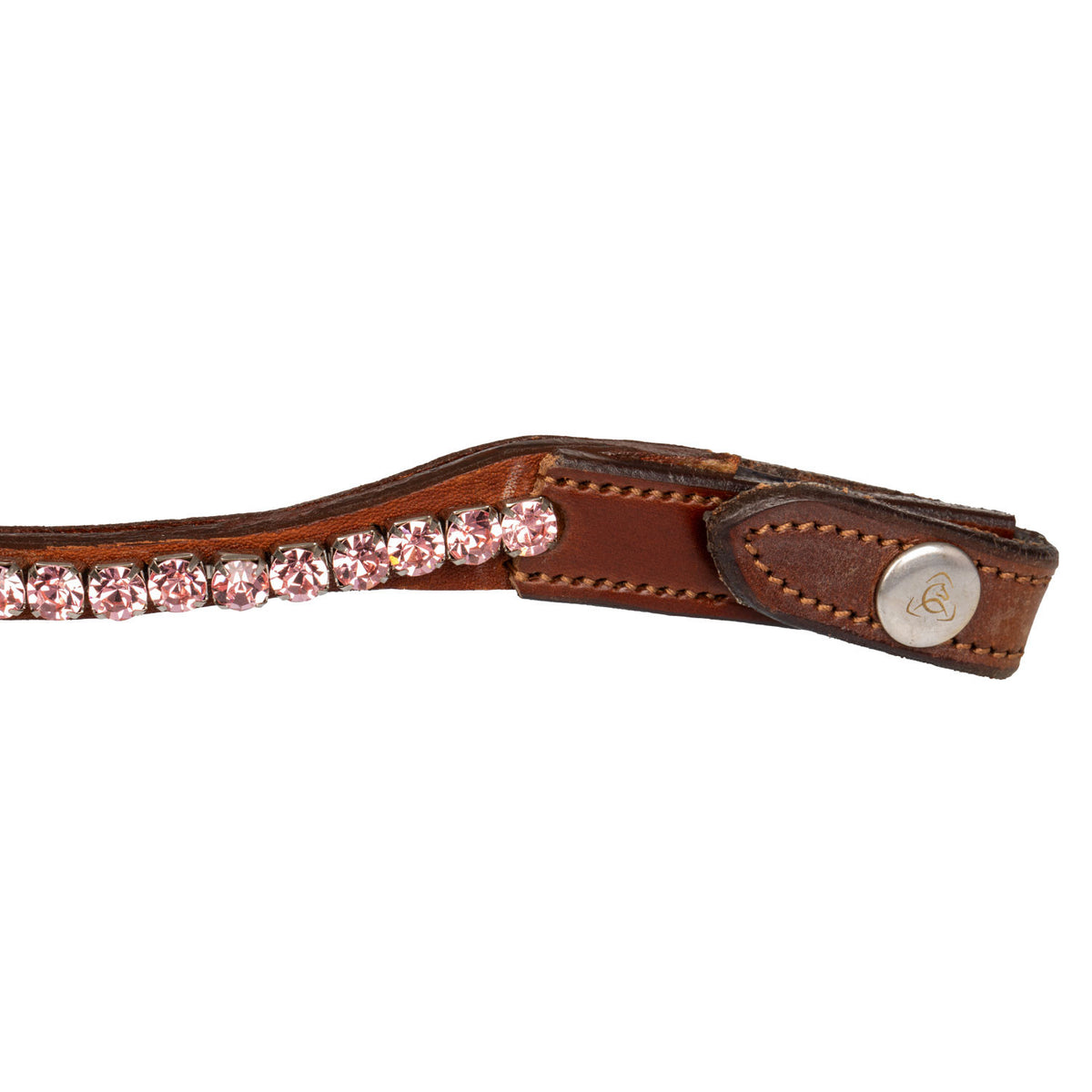 Acavallo Browband Calfskin & Round Crystals