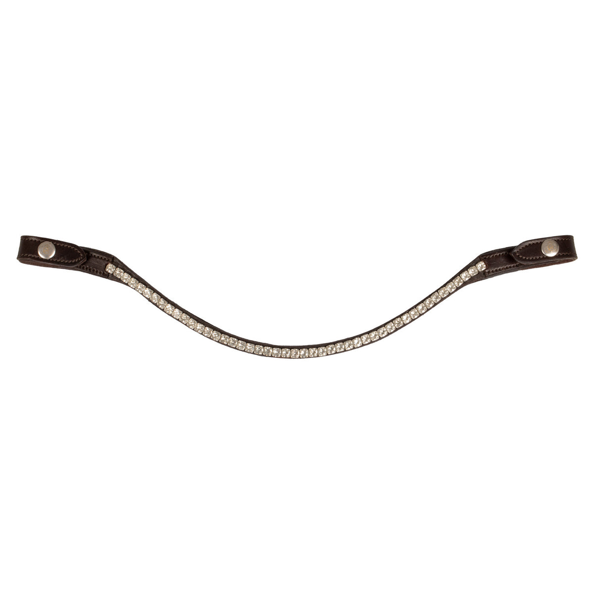Acavallo Browband Calfskin & Round Crystals