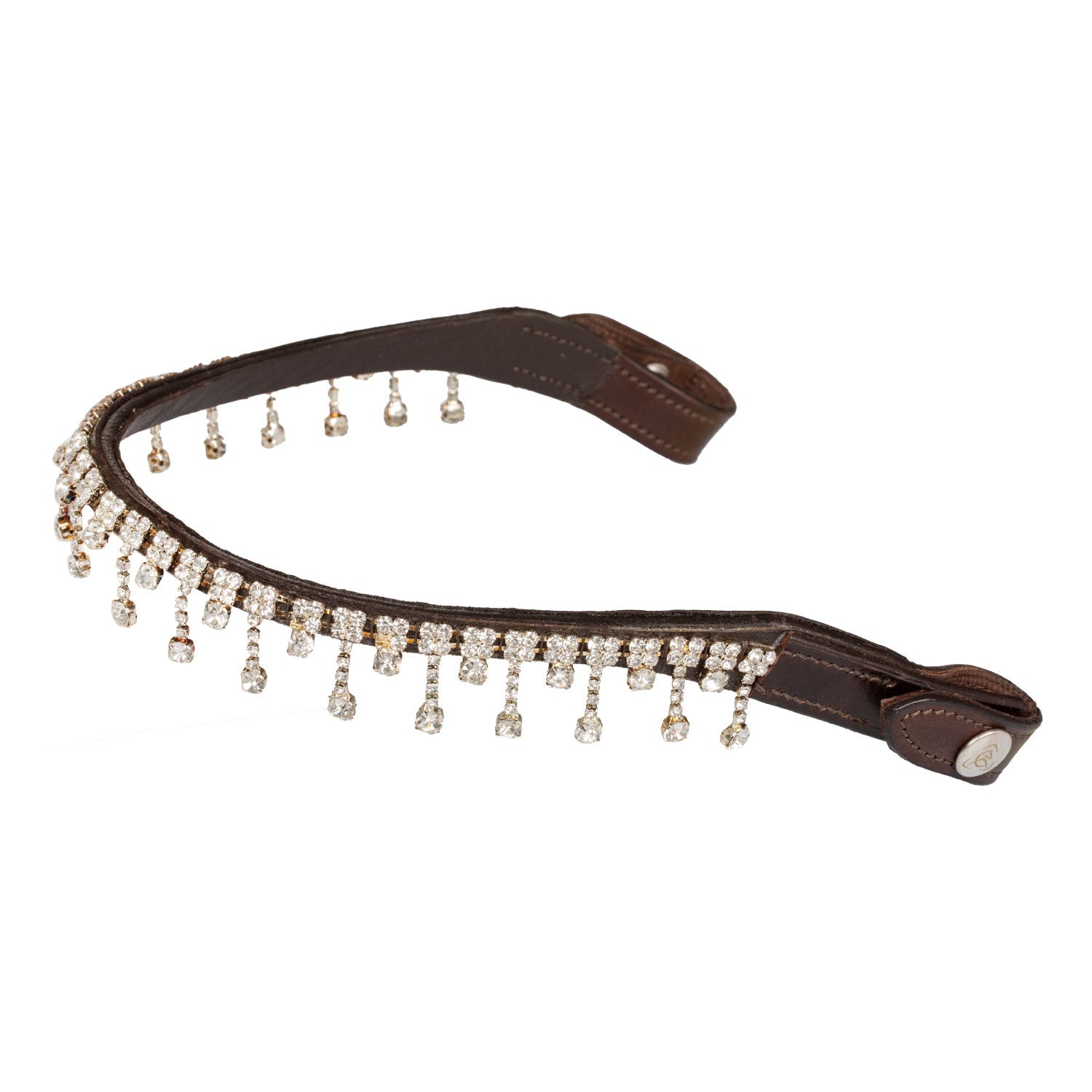 Queen browband calfskin & crystals.