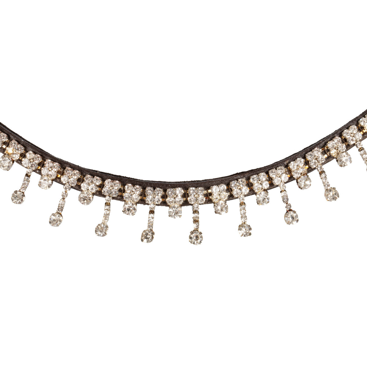 Acavallo Queen Browband Calfskin & Crystals