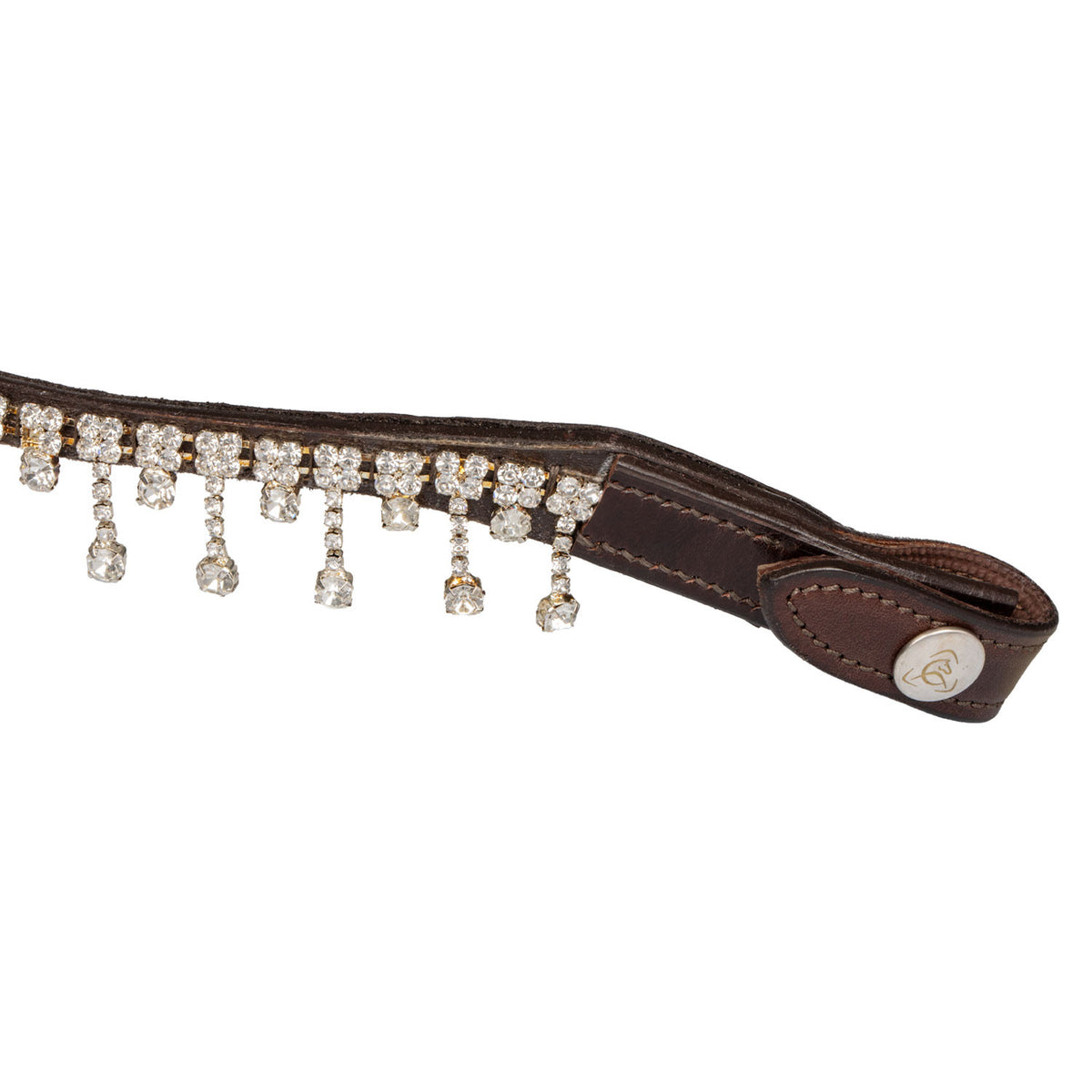 Acavallo Queen Browband Calfskin & Crystals