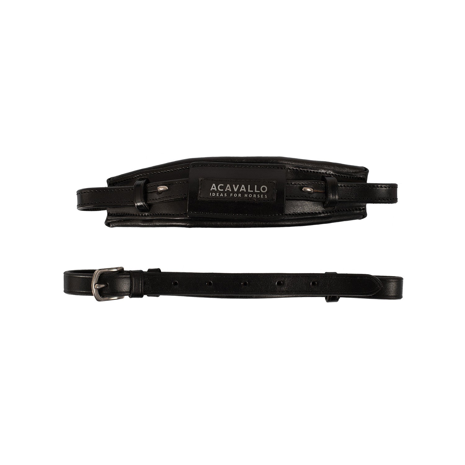 Hackamore noseband calfskin.