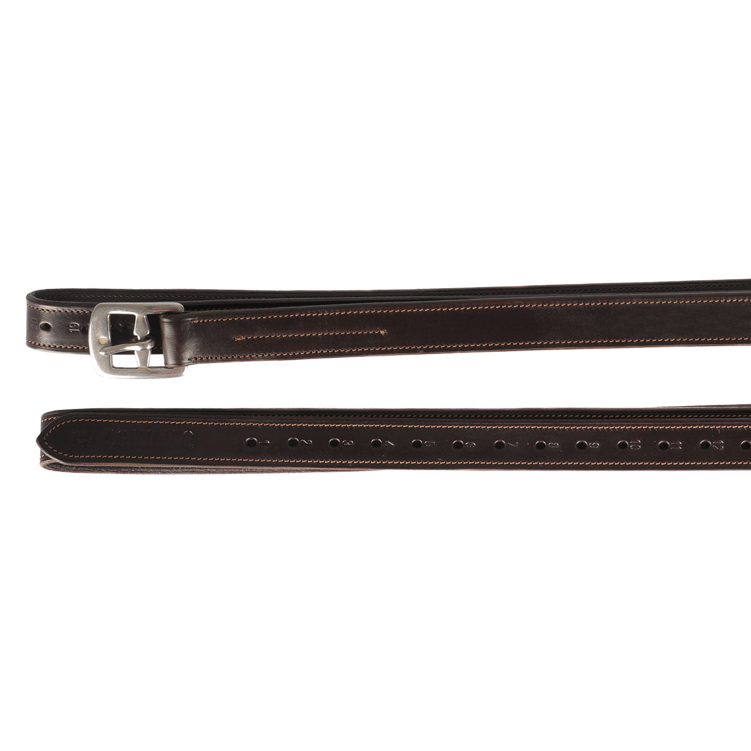 Classic stirrup leathers.
