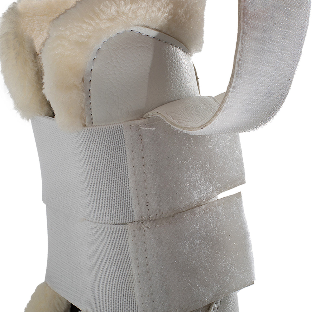 Acavallo Jumping Tendon Boots Faux Sheepskin