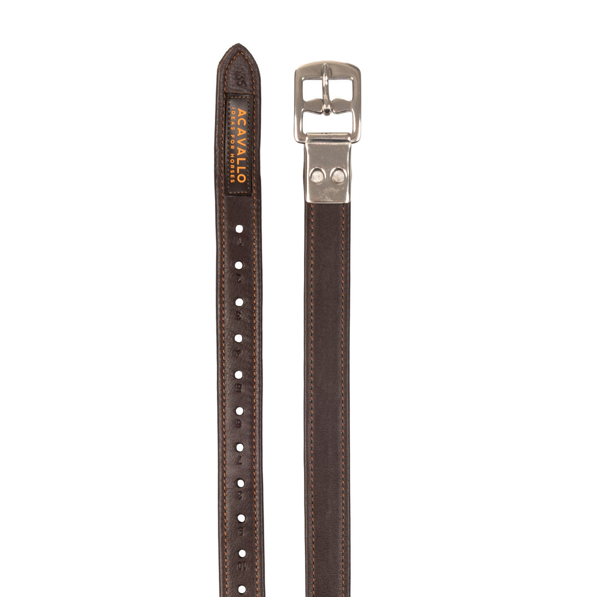Acavallo Calfskin Stirrup Leathers with Encased Buckle