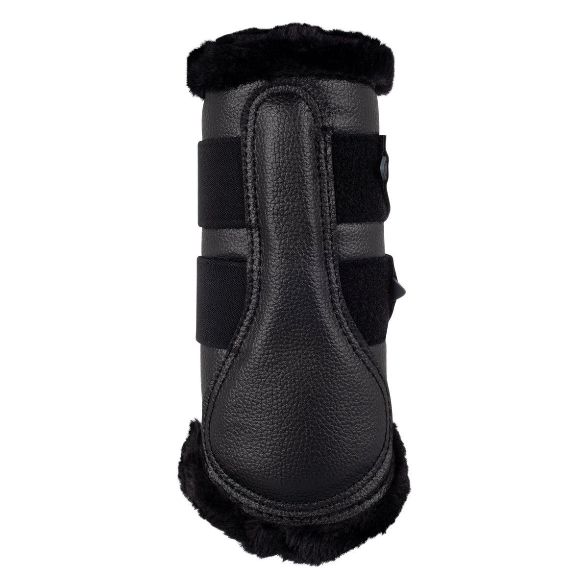 Acavallo Front Brushing Boots Eco-Leather & Faux Sheepskin