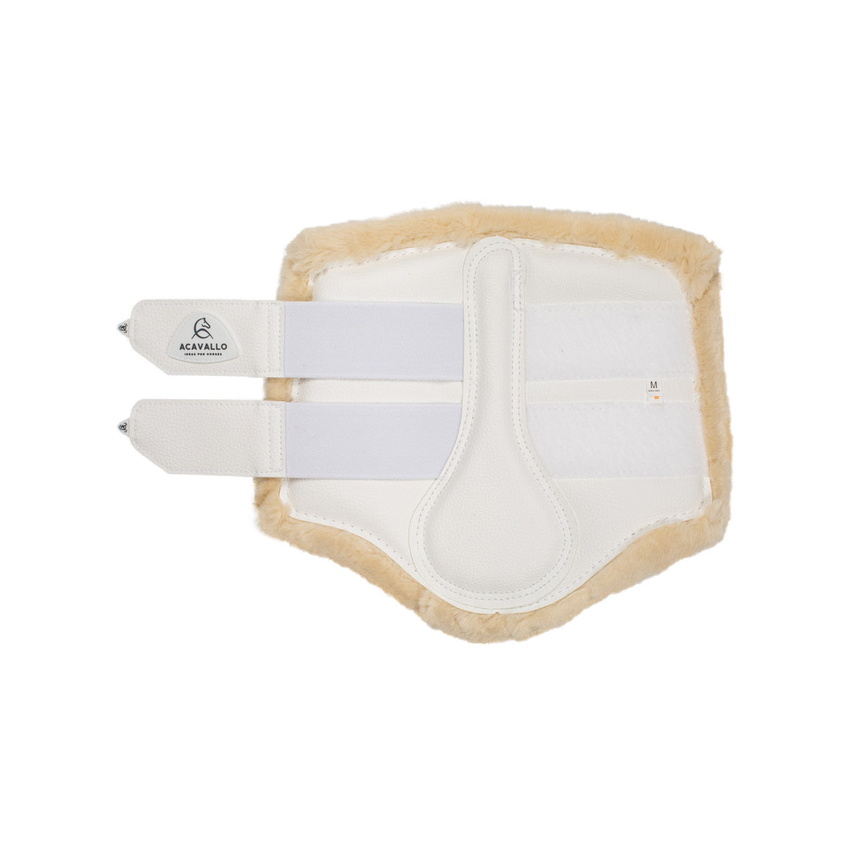 Acavallo Front Brushing Boots Eco-Leather & Faux Sheepskin