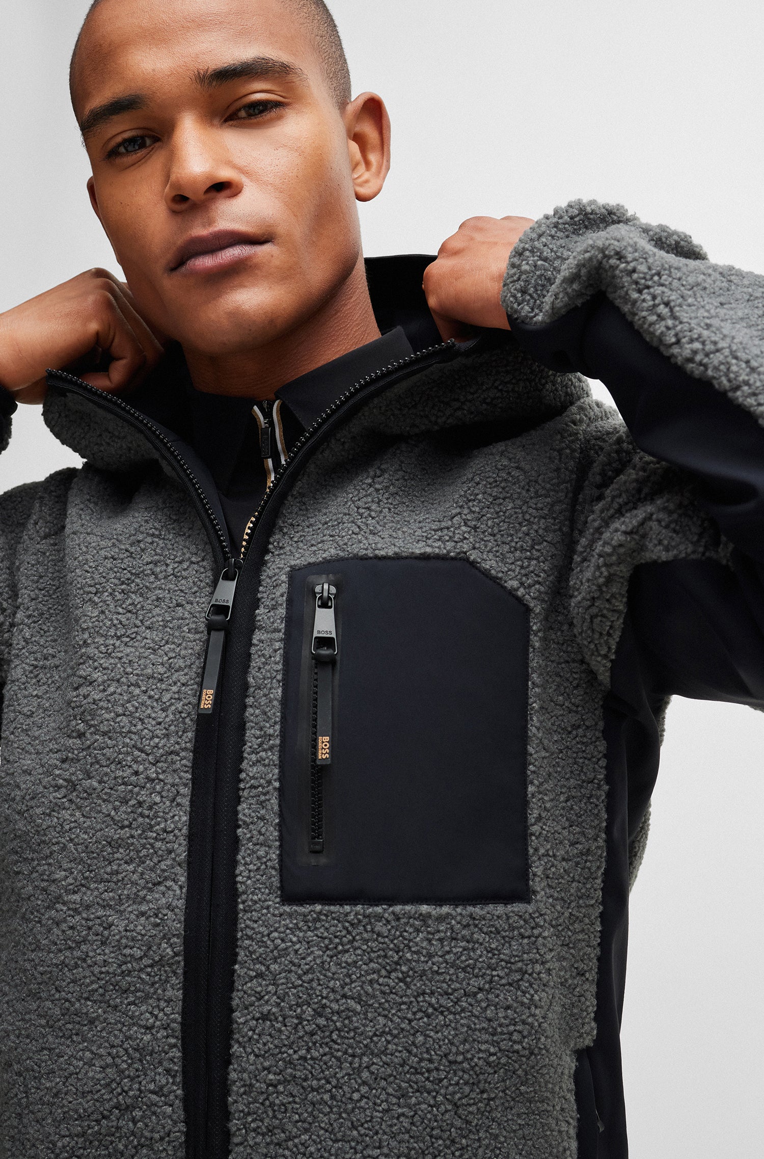 Boss Russel Hybrid Teddy Mens Puffer Jacket *Pre-order for dispatch within approximately 2 weeks*.