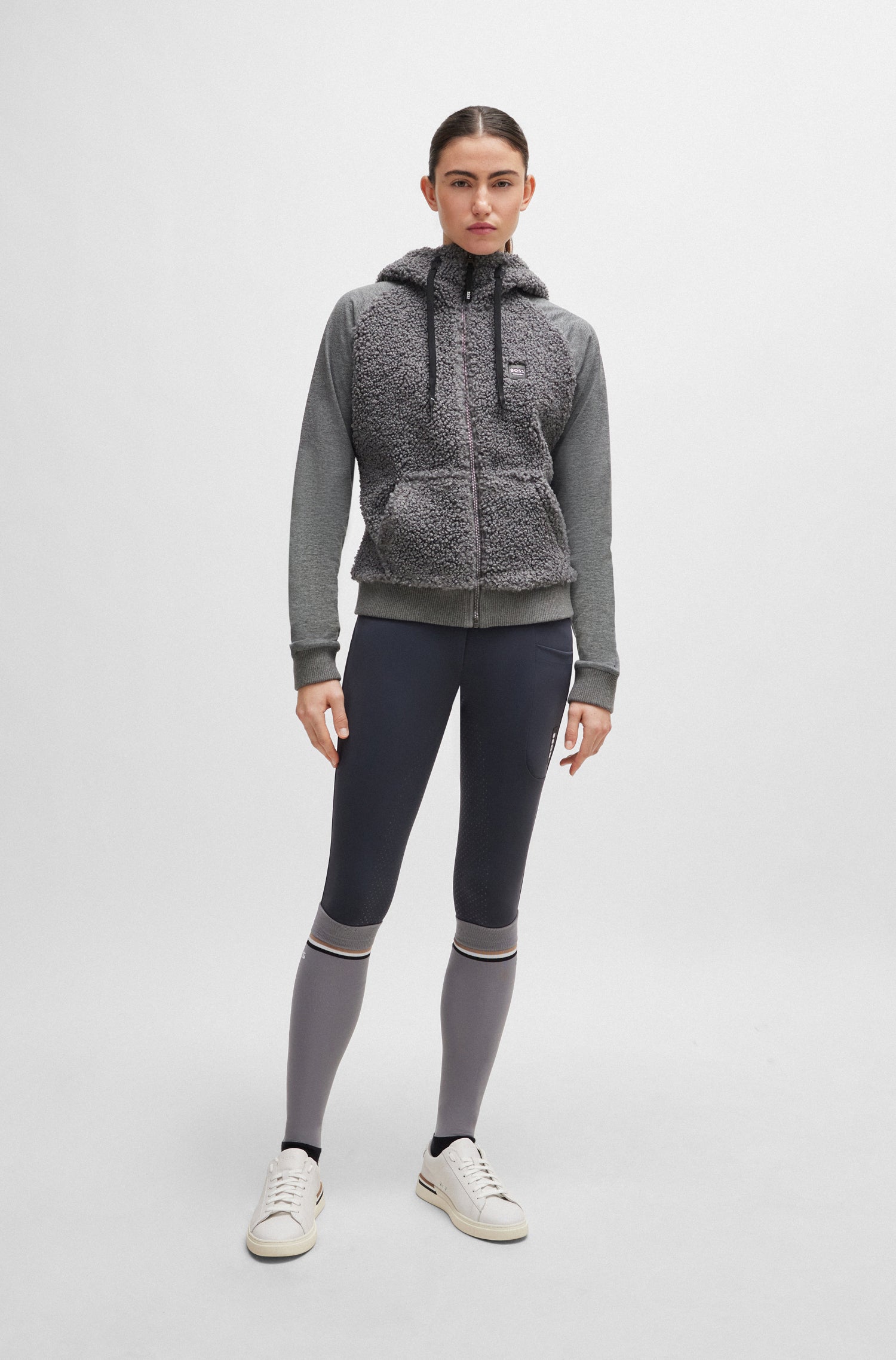 Boss Riva Teddy Ladies Hybrid Zip Hoodie *Pre-order for dispatch within approximately 2 weeks*.
