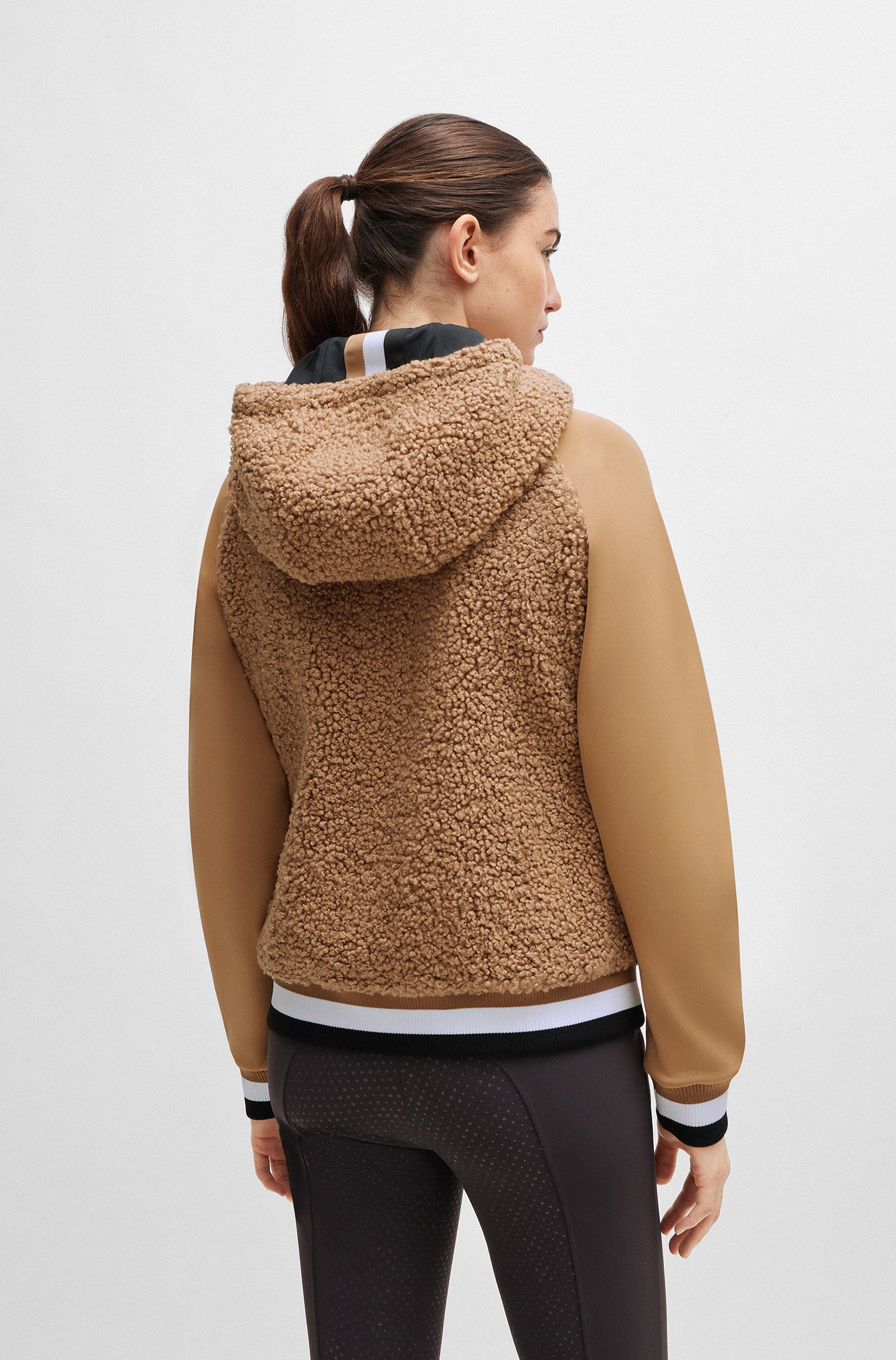 Boss Riva Teddy Ladies Hybrid Zip Hoodie *Pre-order for dispatch within approximately 2 weeks*.