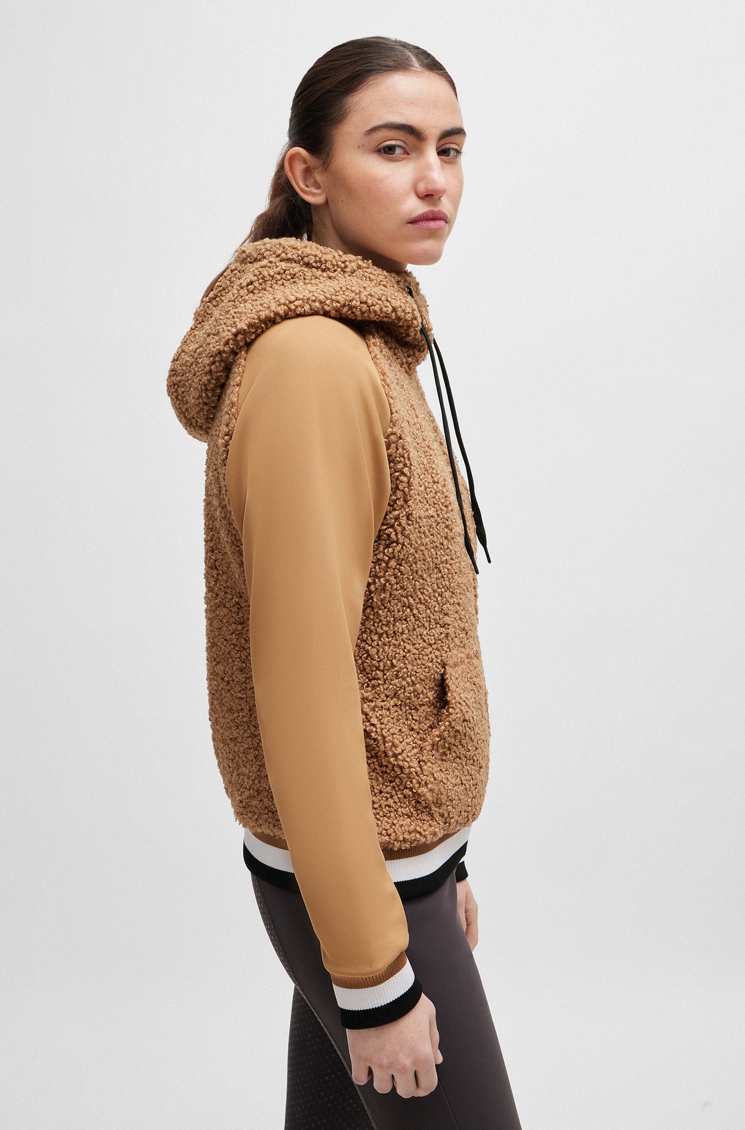 Boss Riva Teddy Ladies Hybrid Zip Hoodie *Pre-order for dispatch within approximately 2 weeks*.