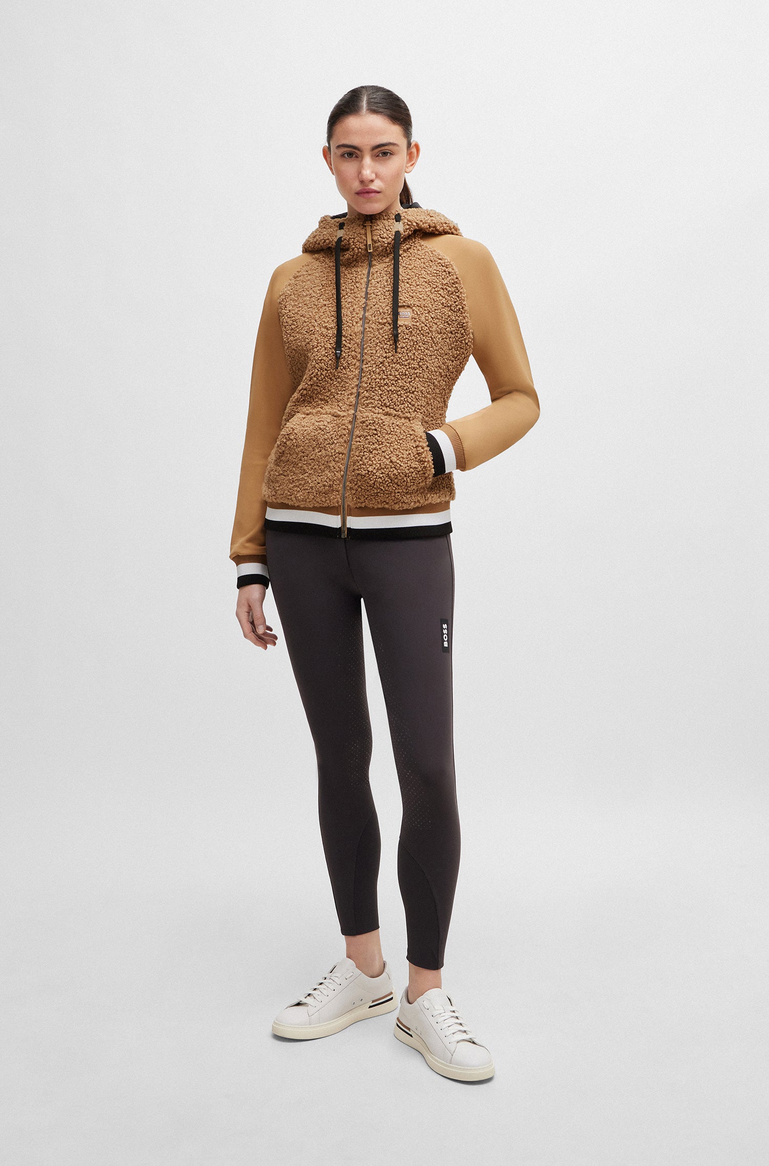 Boss Riva Teddy Ladies Hybrid Zip Hoodie *Pre-order for dispatch within approximately 2 weeks*.