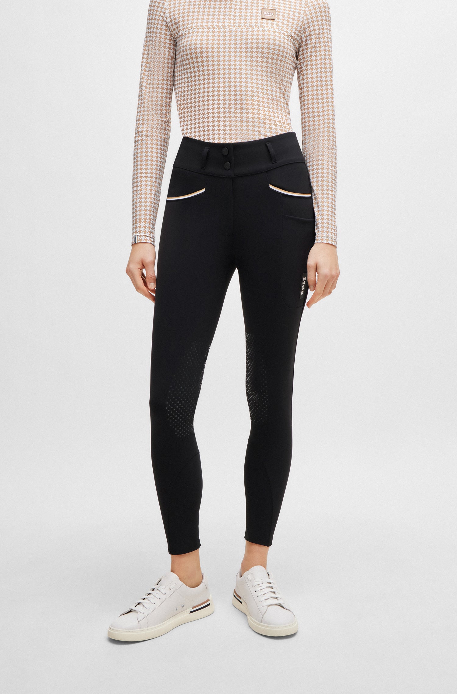 Boss Hannah High-Waist Knee Grip Ladies Breeches *Pre-order for dispatch within approximately 2 weeks* - Core Colours.