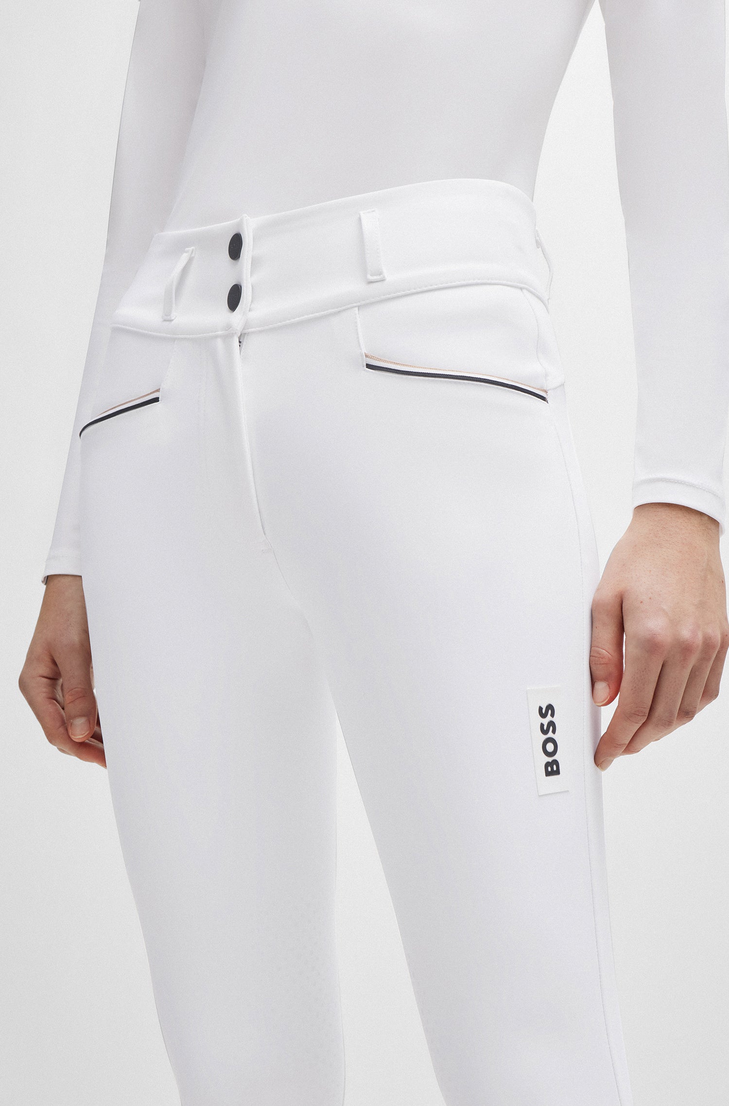 Boss Hannah High-Waist Knee Grip Ladies Breeches *Pre-order for dispatch within approximately 2 weeks* - Core Colours.