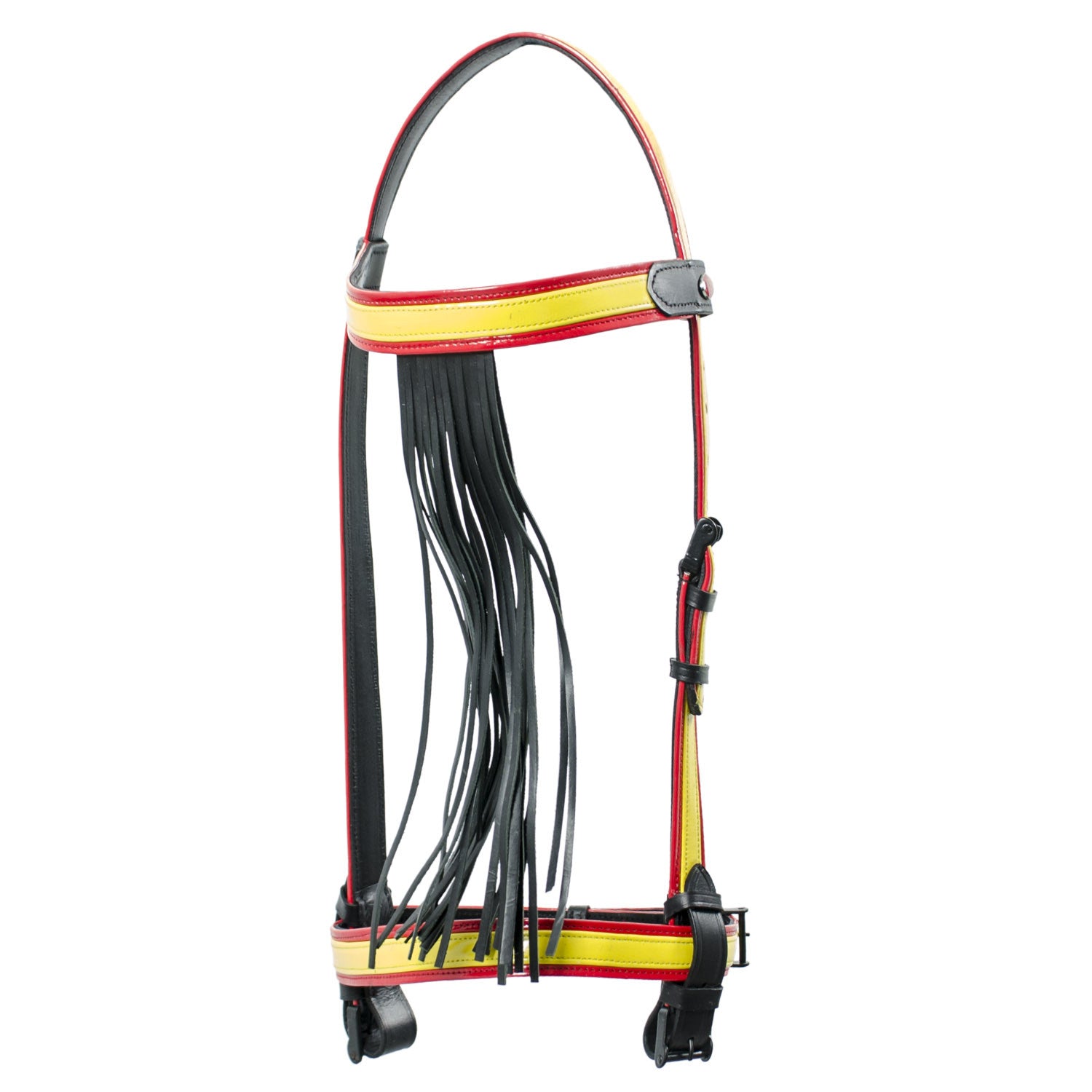 JM VAQUERA SPANISH FLAG BRIDLE.