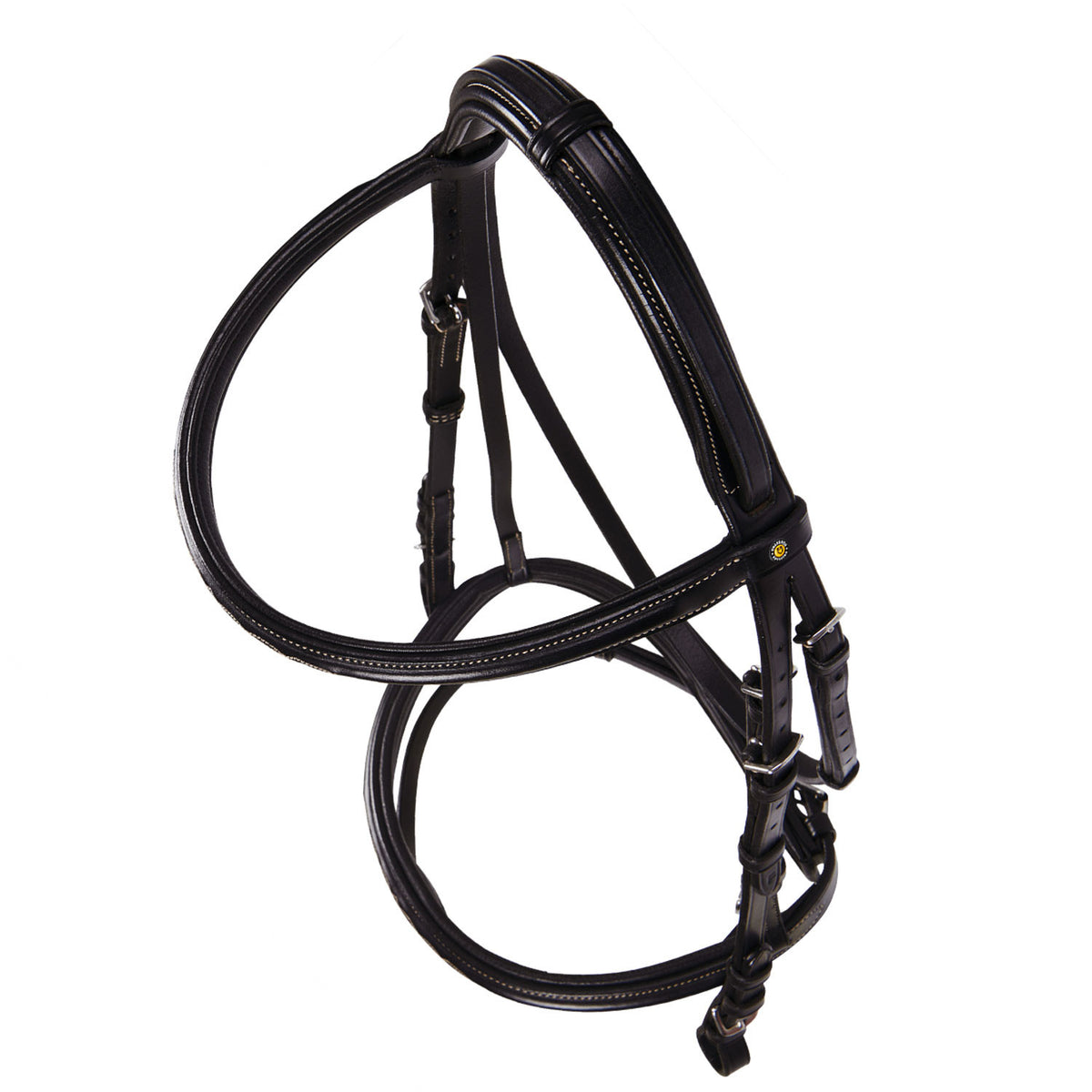 Leather English bridle with embroideries NEW