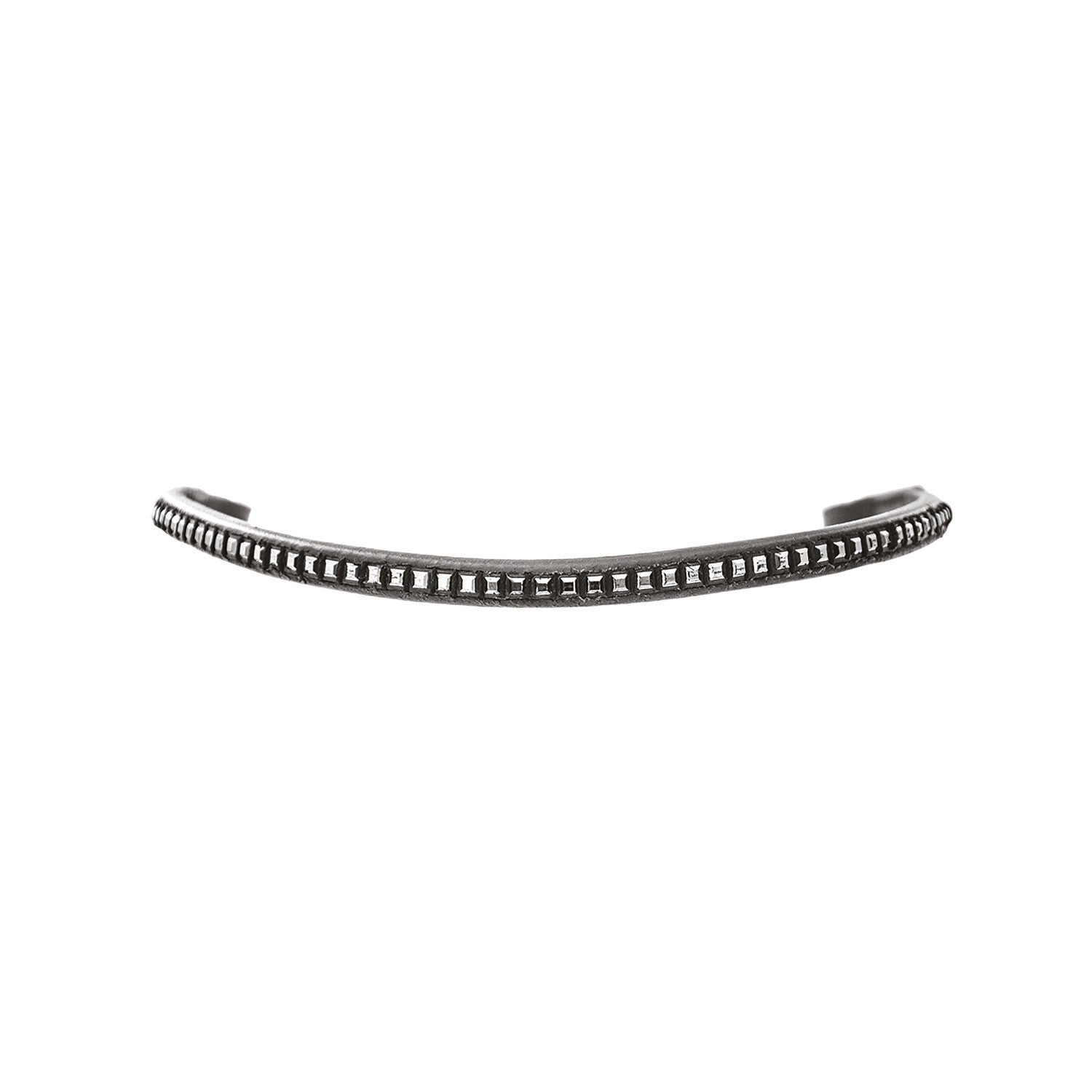 Leather browband with silver clincher.