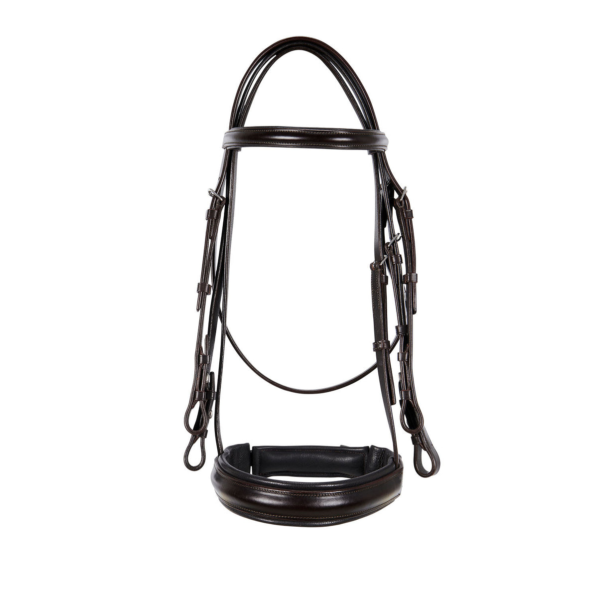 Leather dressage bridle