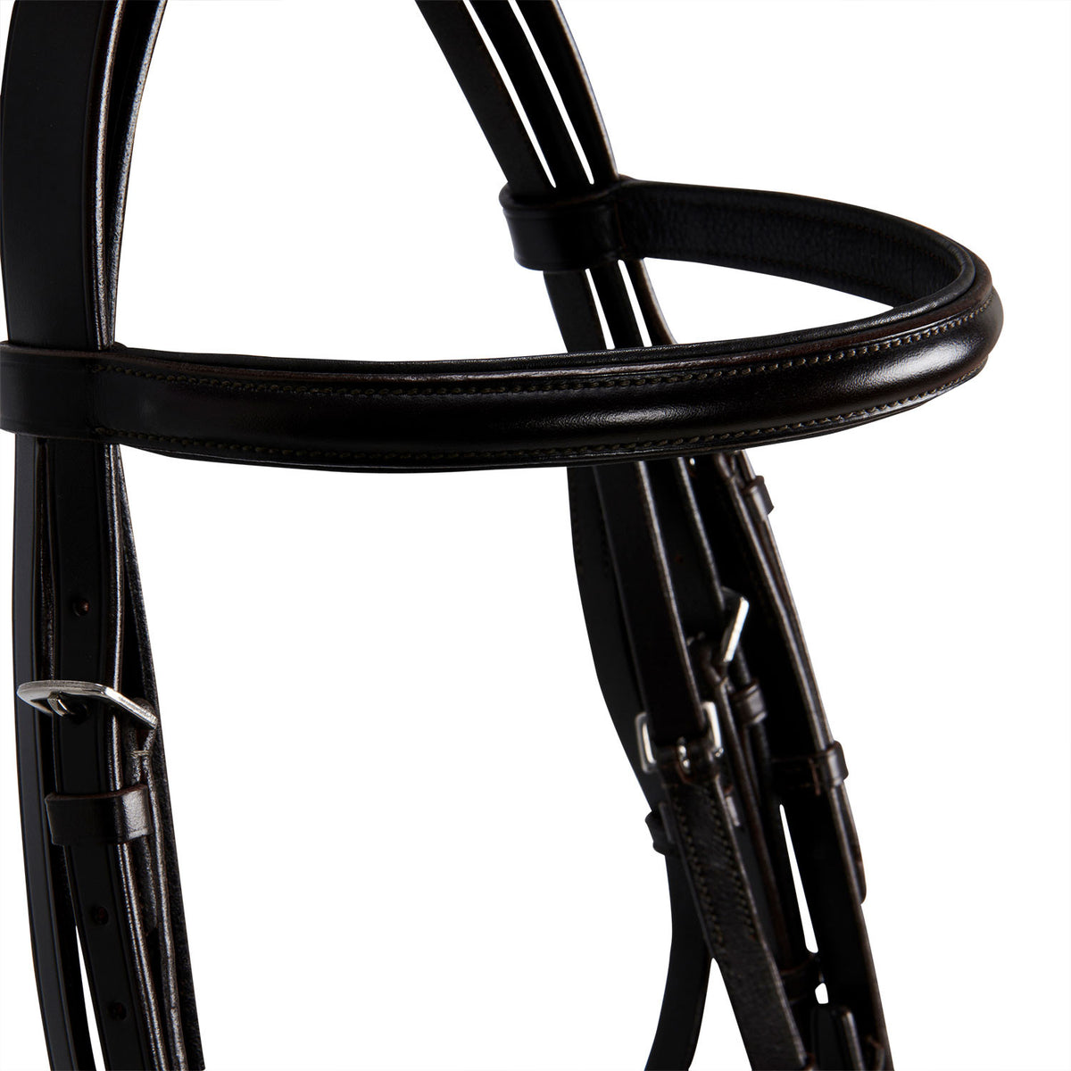 Leather dressage bridle