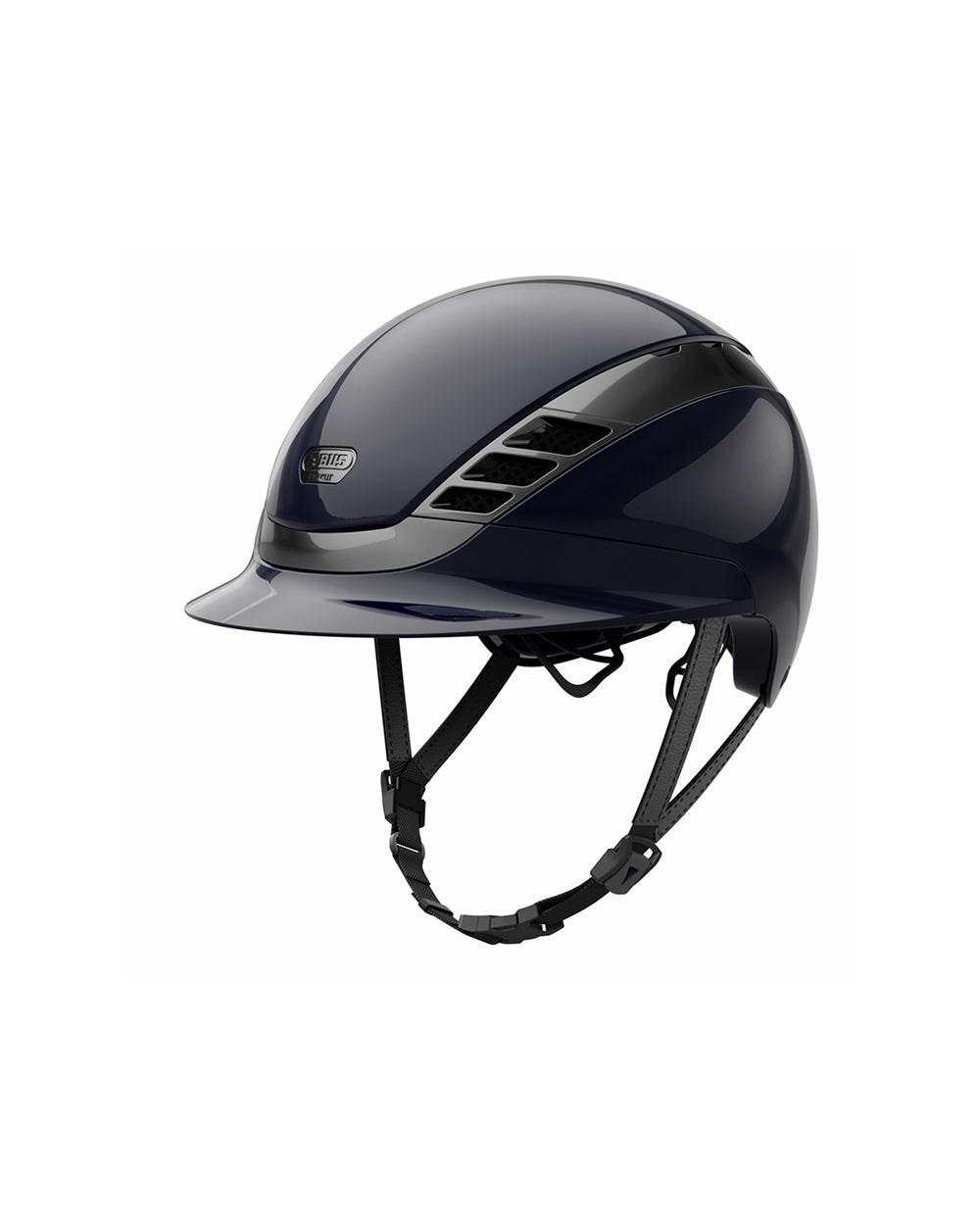 Abus x Pikeur AirLuxe Chrome Riding Helmet.