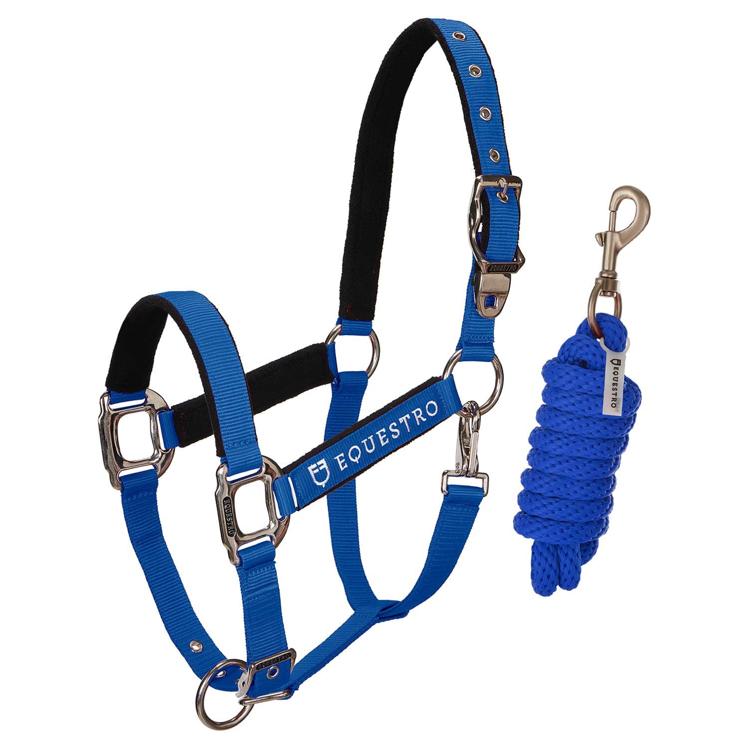 Padded double adjustment headcollar.