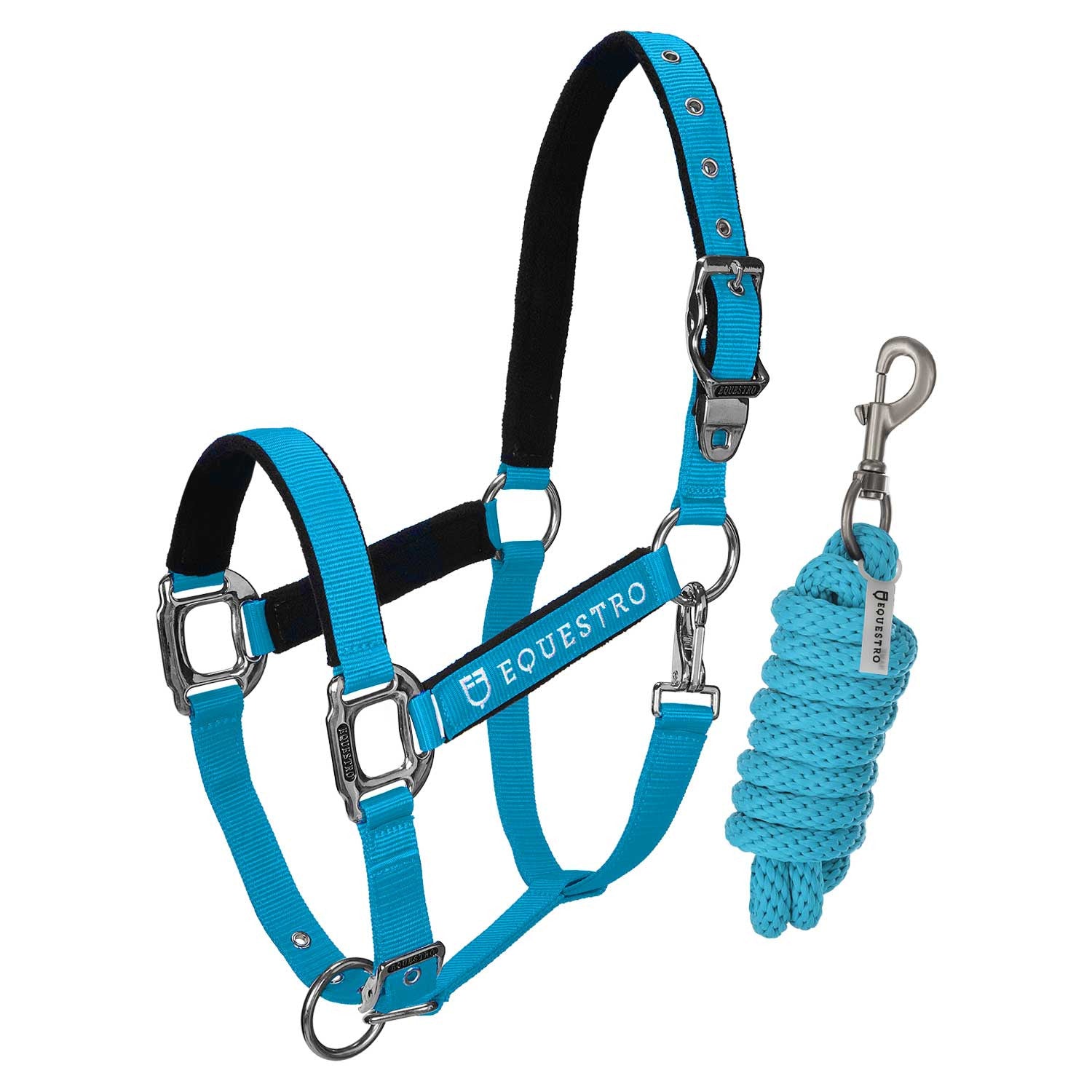 Padded double adjustment headcollar.