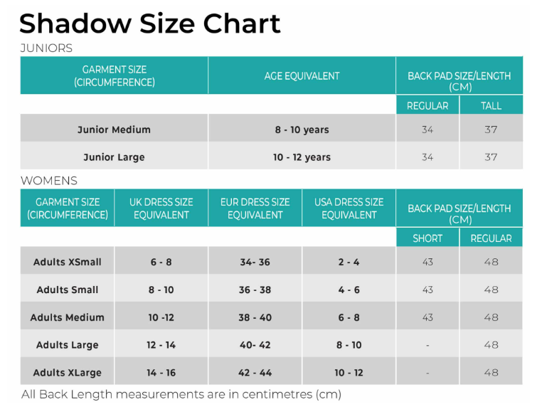 Charles Owen - Shadow Equestrian Back Protector *Some sizes can take up to 5 weeks for dispatch*.