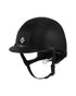 Charles Owen Ayr8 Plus Leather Look Fixed Peak Riding Helmet.