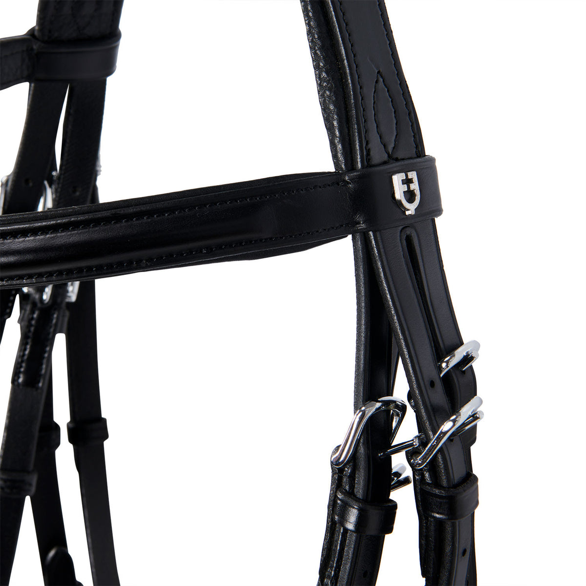 Leather dressage bridle without reins