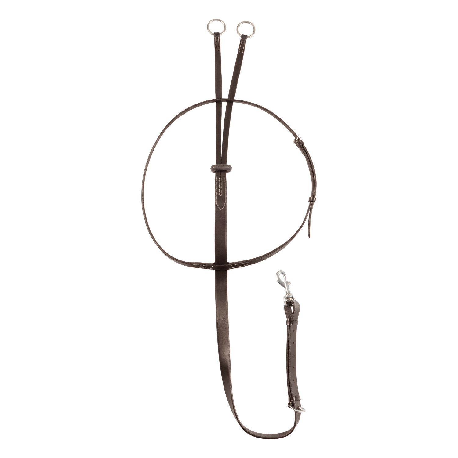Leather collier martingale.