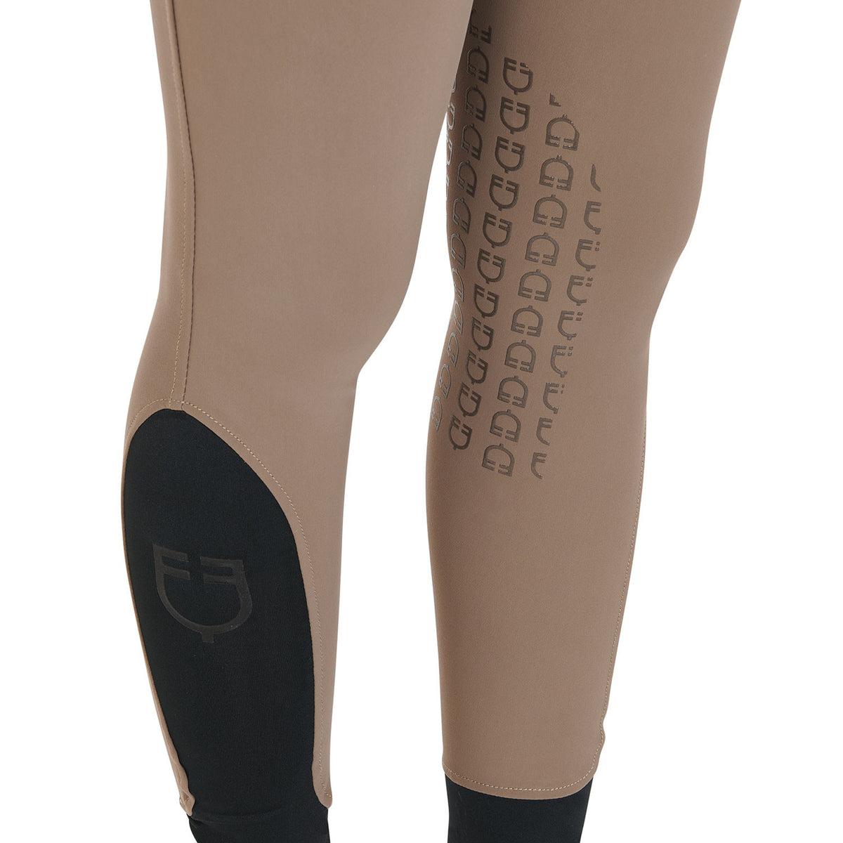 Equestro Ladies Slim Fit Grip Breeches With Logo