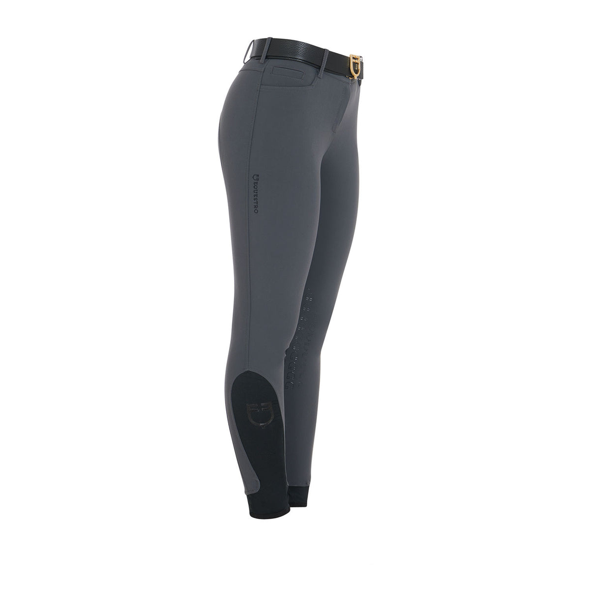 Equestro Ladies Slim Fit Grip Breeches With Logo