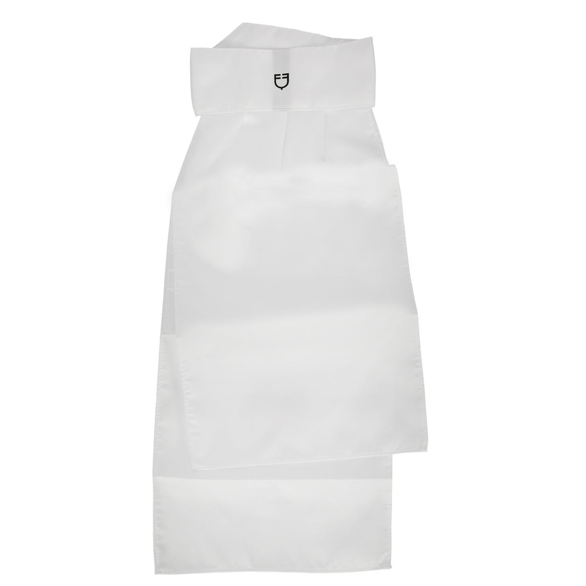Competition plastron with embroidered logo