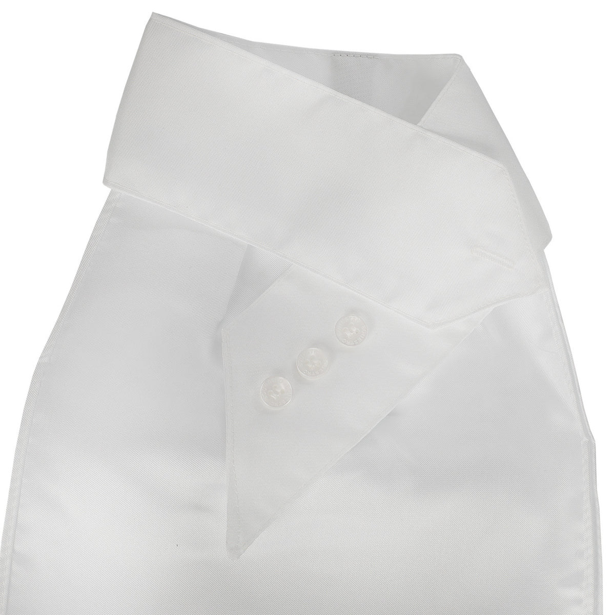 Competition plastron with embroidered logo