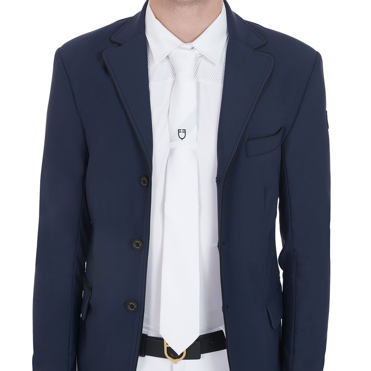 Competition tie with embroidered logo